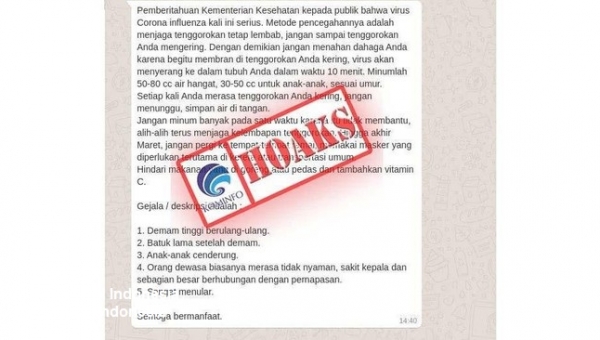 hoaks soal kesehatan